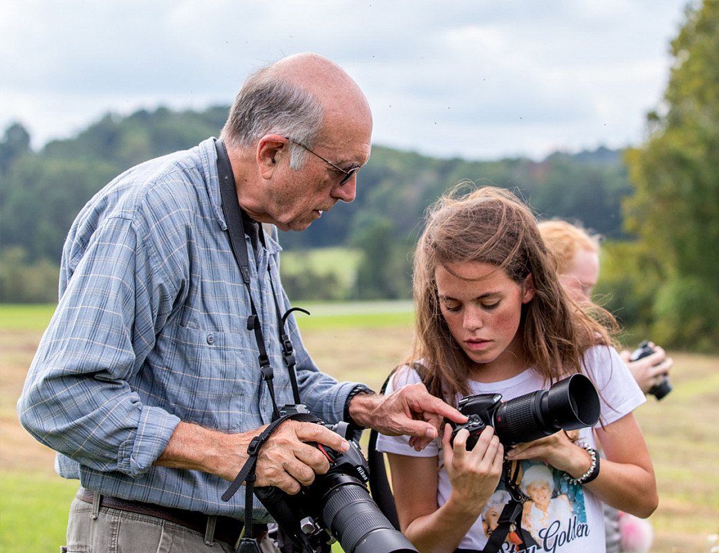 Expert instruction in photography.