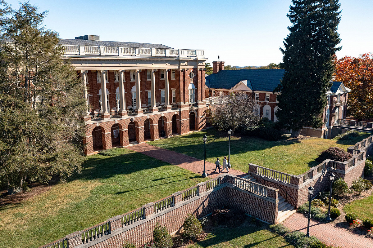 Walk to class under the crisp fall air