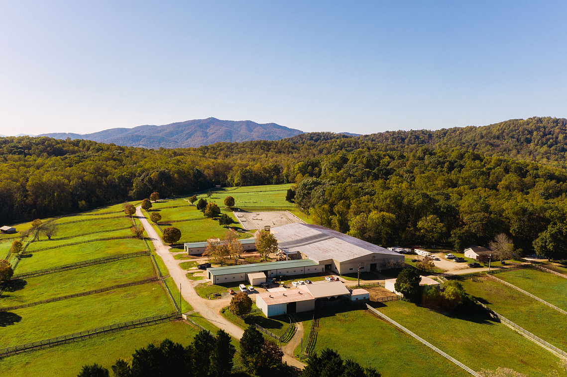 Aerial View of Harriet Howard Rogers Riding Center