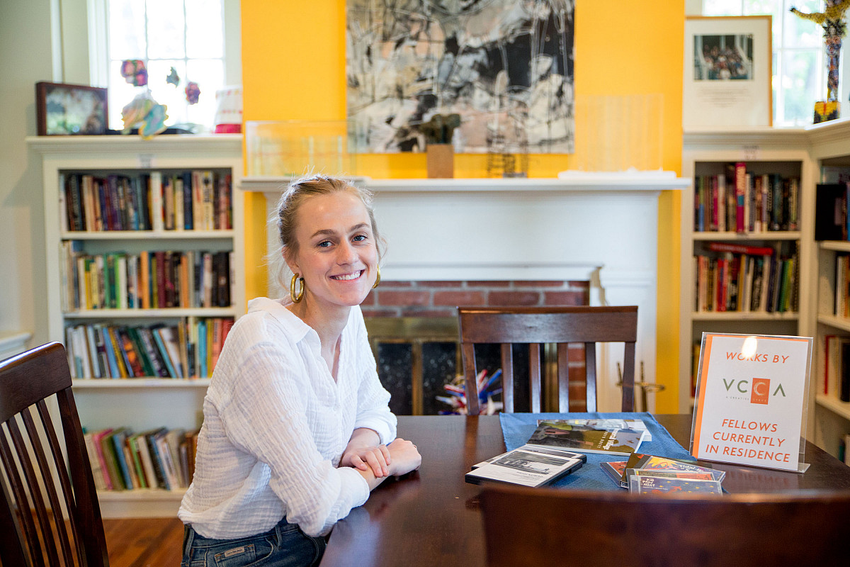 Alexa Dahlin '18, internship at VCCA.