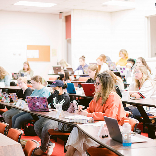 Students attend classes across different areas of study to better enhance their education.