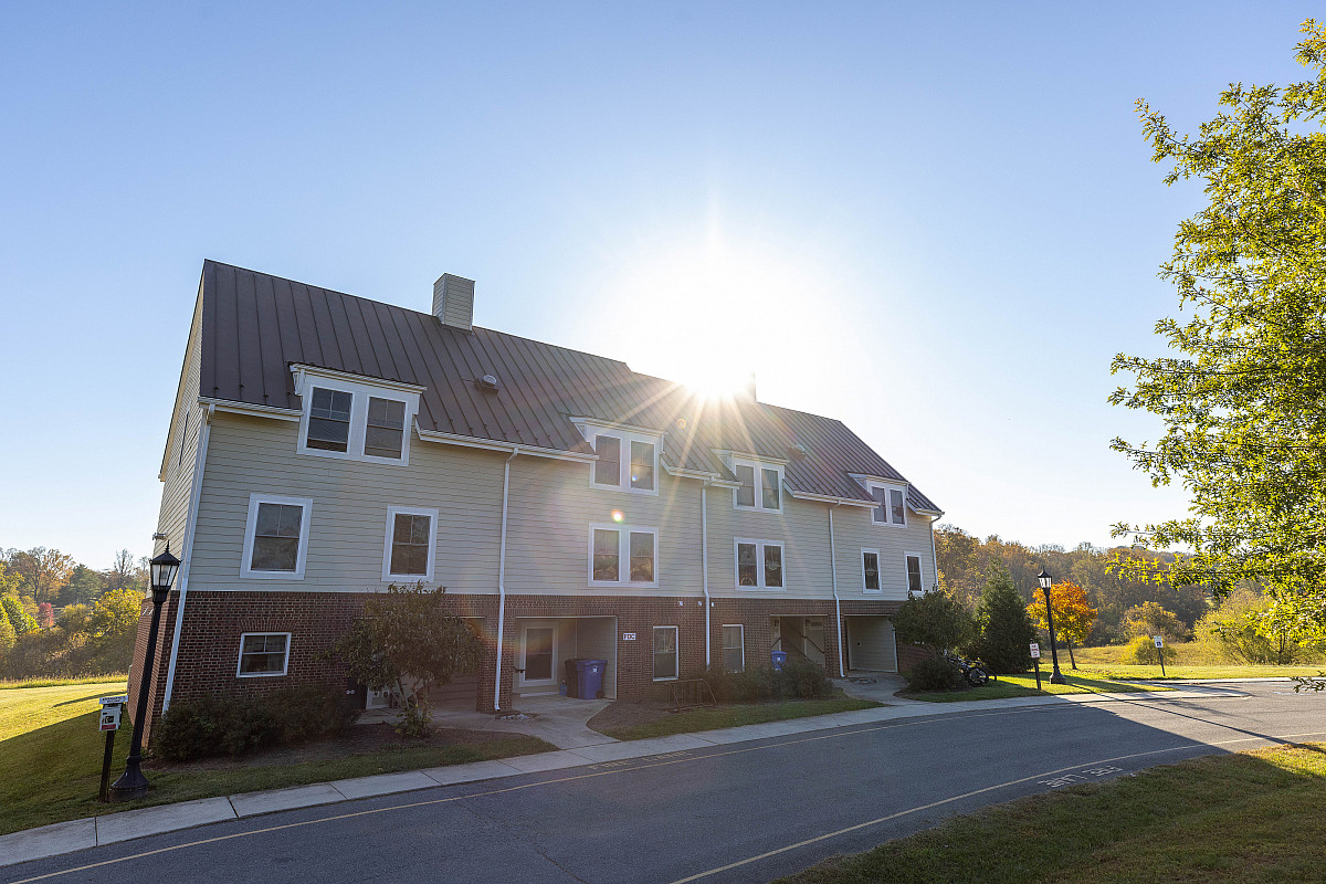 Exterior of campus apartments