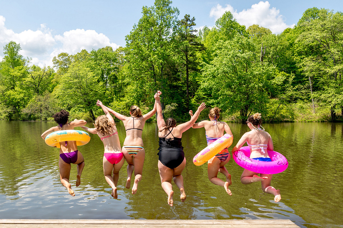 Enjoy warm weather at the boathouse.