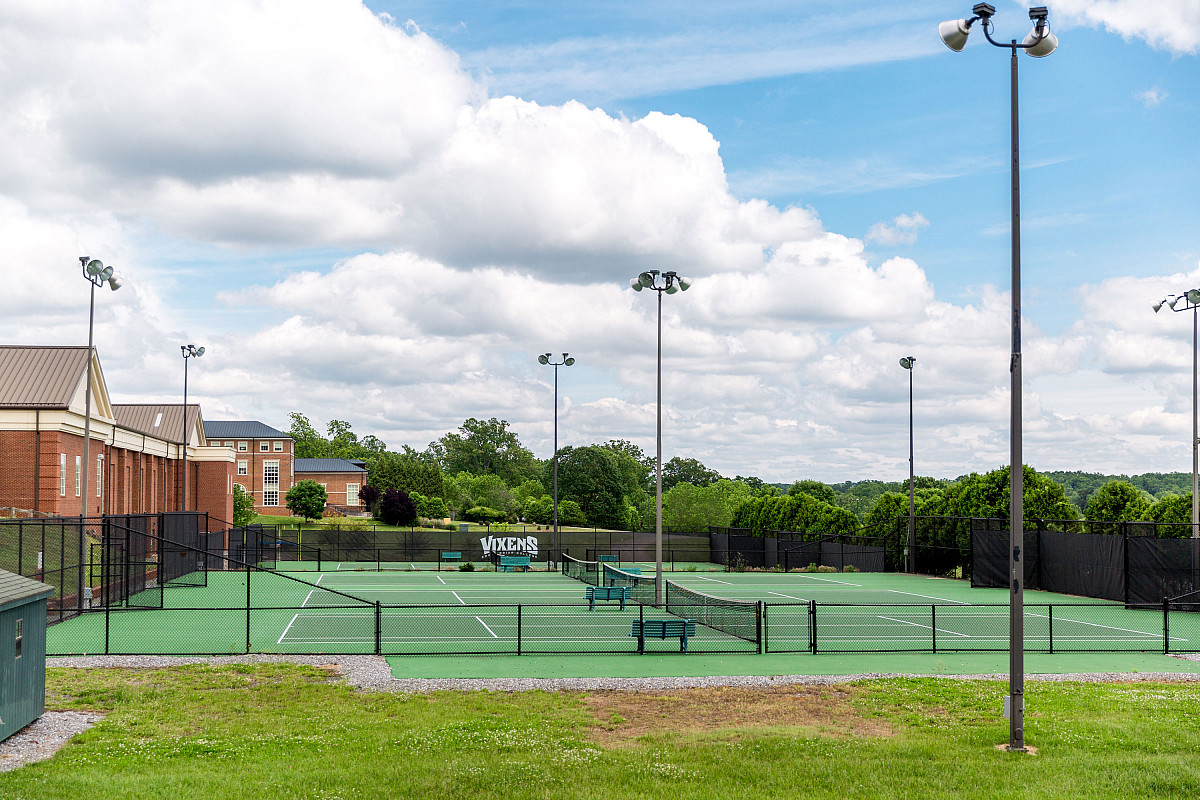 Play some tennis with your friends.