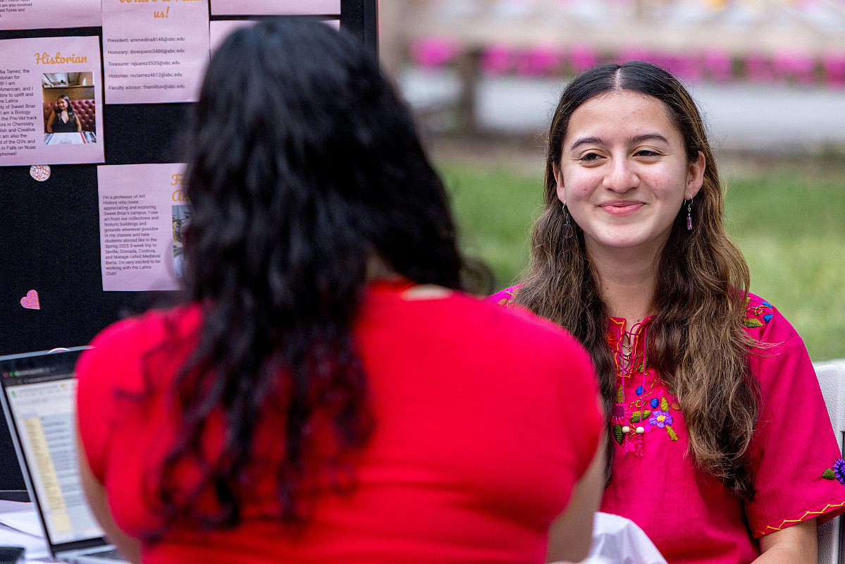 Student smiling